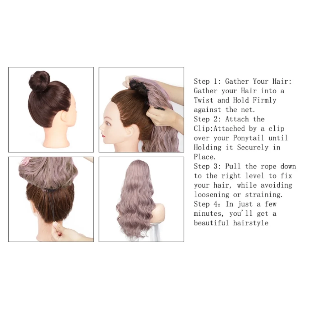 Blooming Hair Drawstring Ponytail Extension